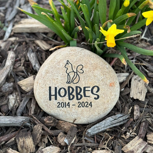 Customized Cat Memorial Stone – A Heartfelt Keepsake for Home or Garden Tribute