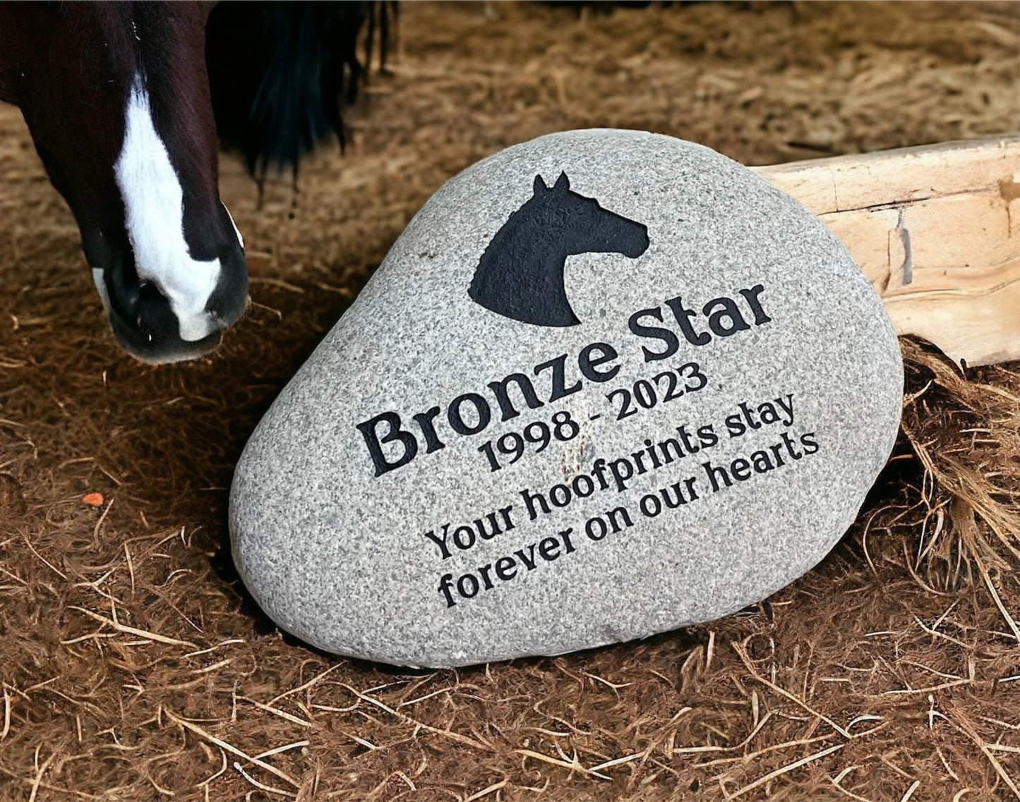Personalized Horse Memorial Stone – A Timeless Tribute to Your Majestic Companion