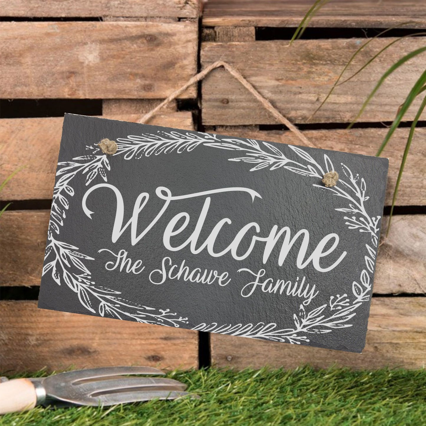 Welcome Sign- Greenery