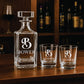 Custom Engraved Decanter Gift Set – 750ml with Optional Glasses & Display Box