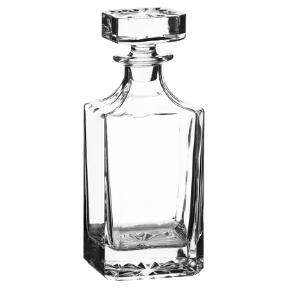 Custom Engraved Decanter Gift Set – 750ml with Optional Glasses & Display Box
