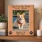 Personalized Dog Memorial Picture Frame – Engraved Alder Wood Pet Remembrance Gift (4x6, 5x7)