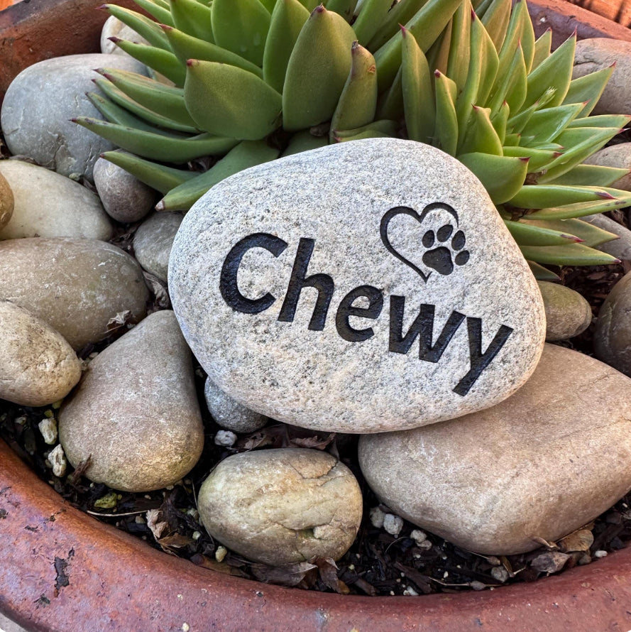 Personalized Pet Memorial Stone for Home & Garden - Dog