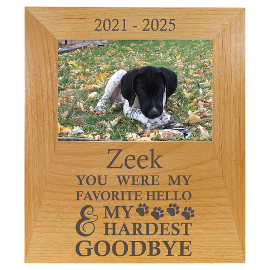 Personalized Pet Photo Memorial Frame – Dog