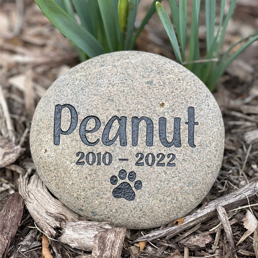 Personalized Pet Memorial Stone for Home & Garden – A Lasting Tribute to Cherished Companions (CAT)